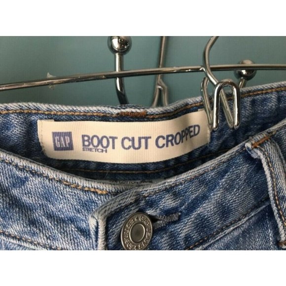 Gap Boot Cut Crop Jeans Women's Size 8 - Picture 2 of 8